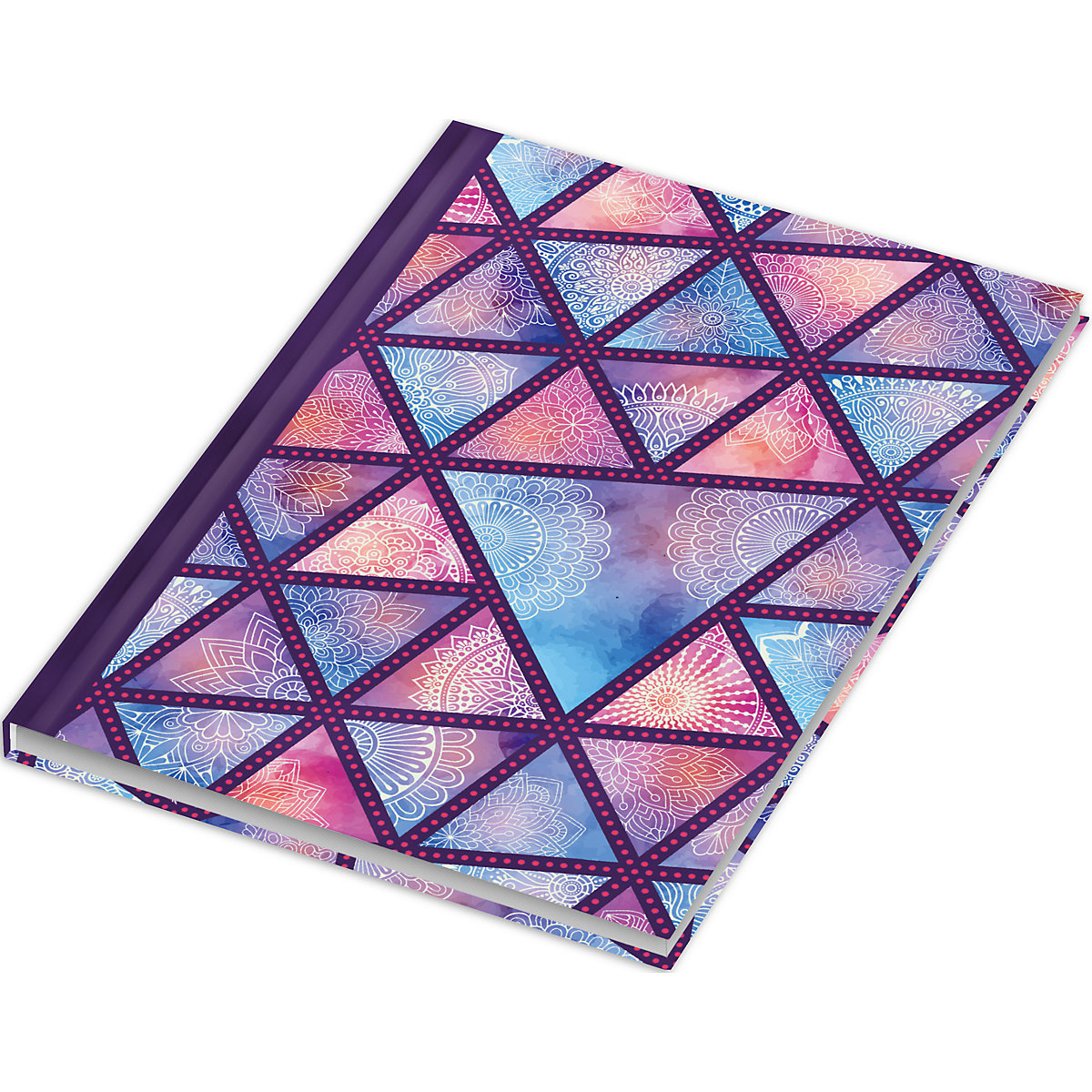 Notizbuch Indian Mandala, A5, blanko, 96 Seiten