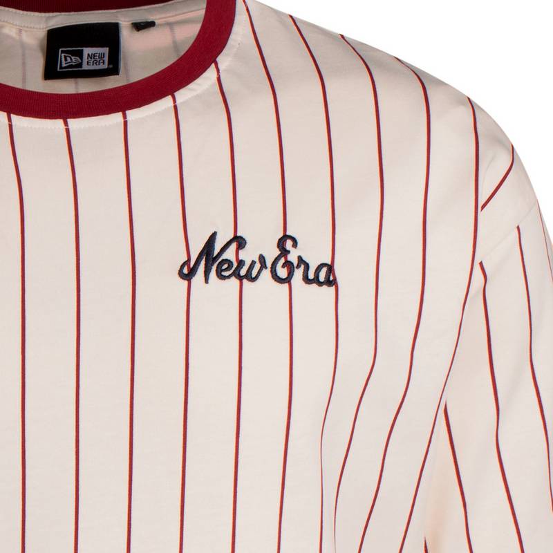 New Era Pinstripe T-Shirt Herren