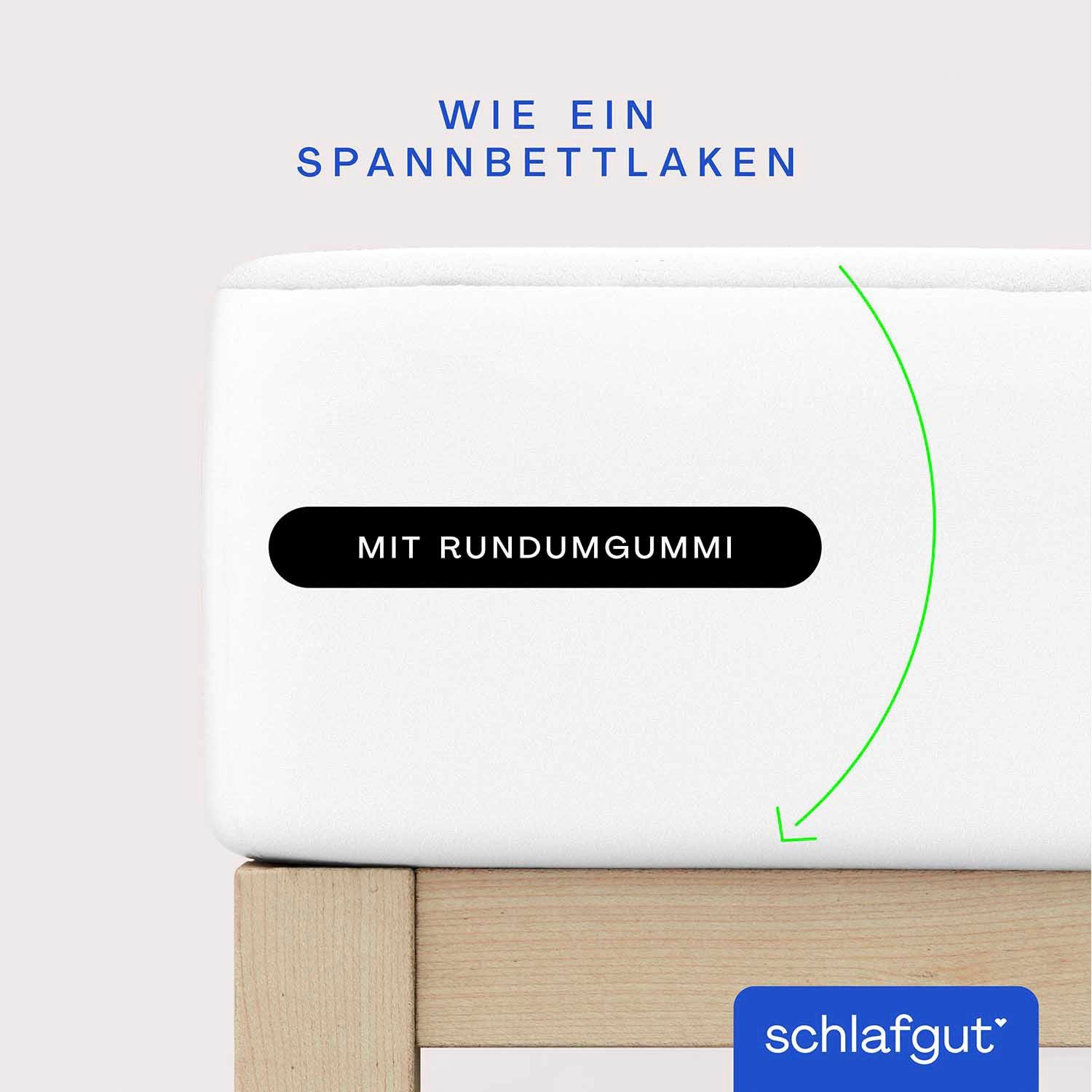 Matratzenauflage Baselayer Matratzenschutz Comfort Schlafgut, Wie ein Spannbettlaken
