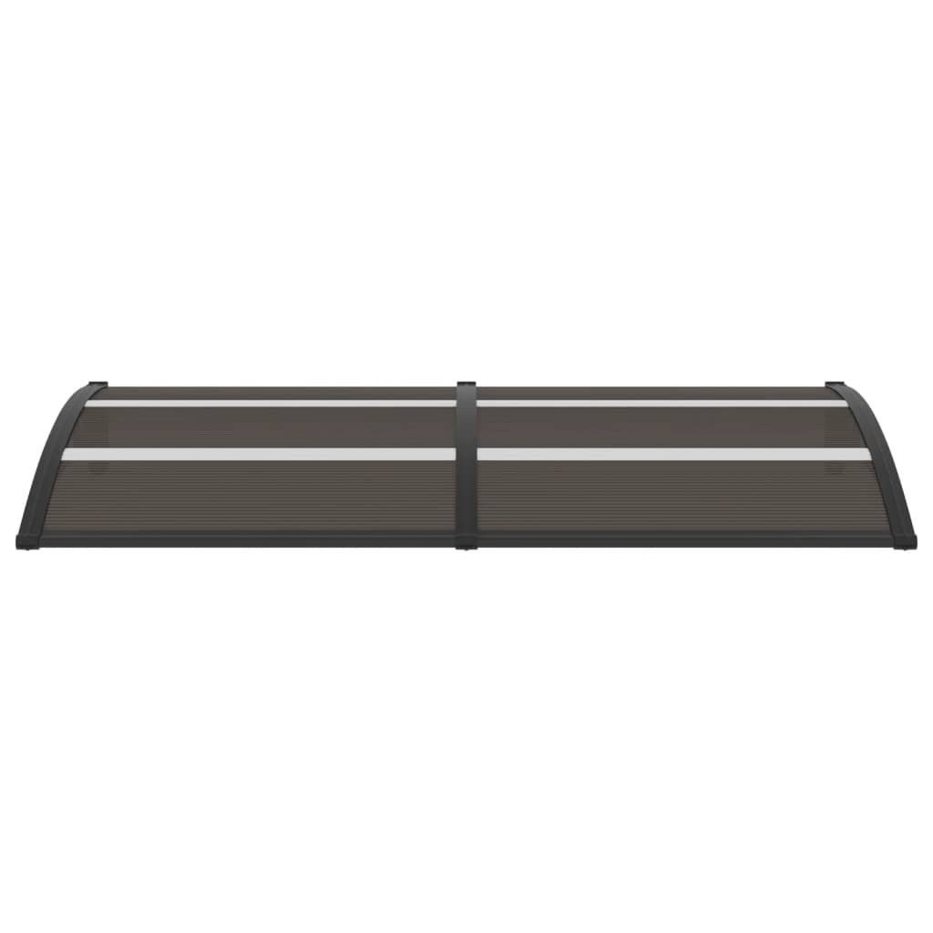 furnicato Markise Türvordach Schwarz 200×80 cm PC