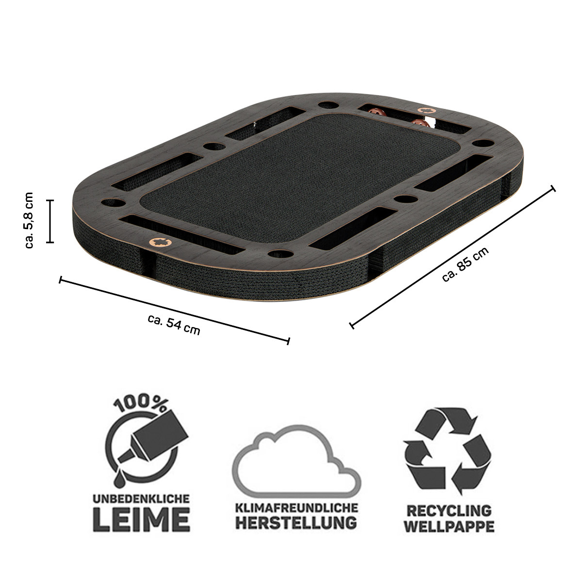 Canadian Cat Company Intelligenzspielzeug Canadian Cat Company Katzenspielplatz PlayPlate Black schwarz