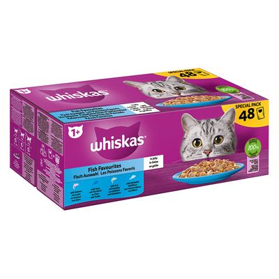 Megapack Whiskas 1+ Adult Frischebeutel 48 x 85 g