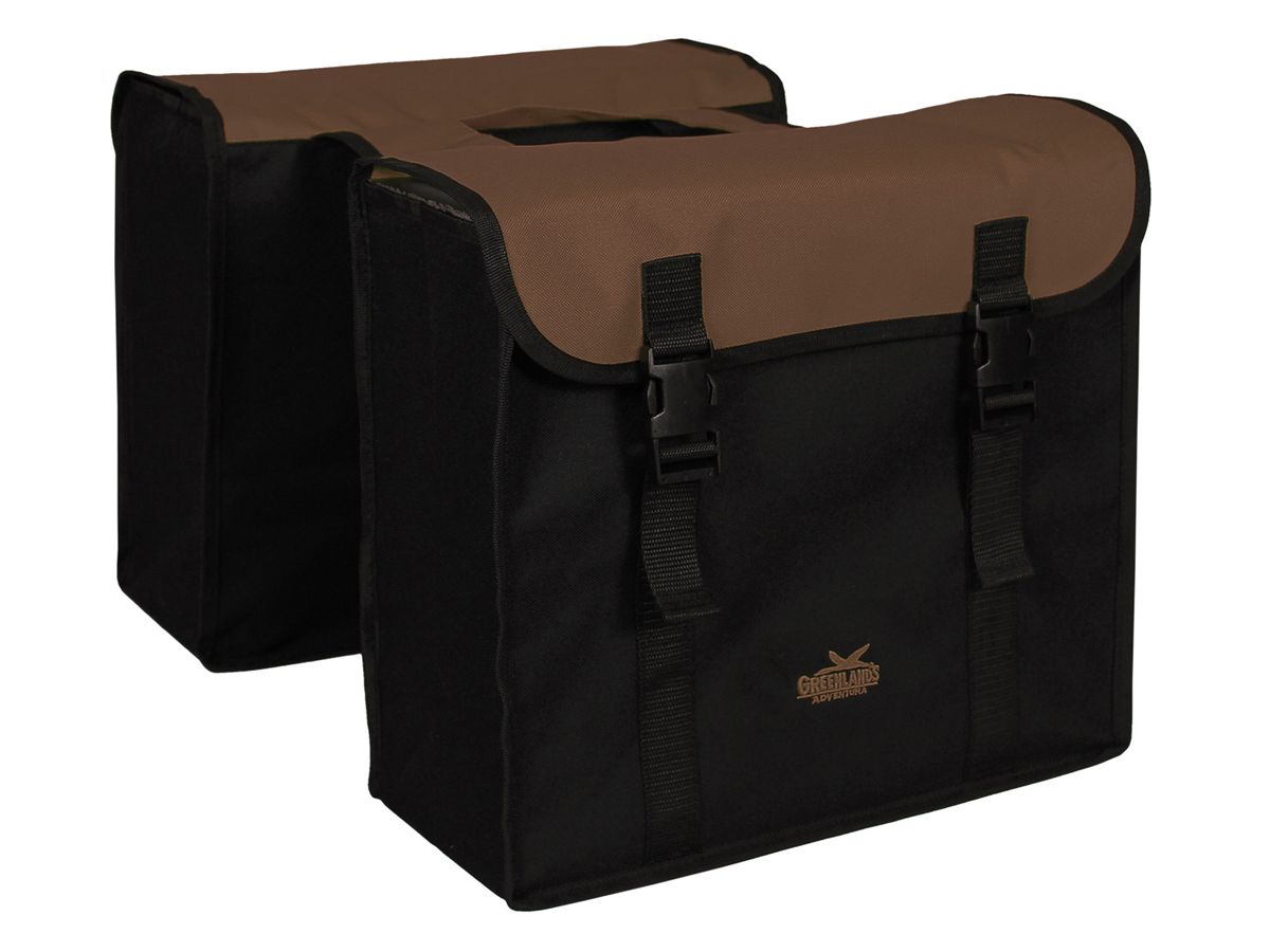 Greenlands Colourfull braun doppelte Gepäckträgertasche