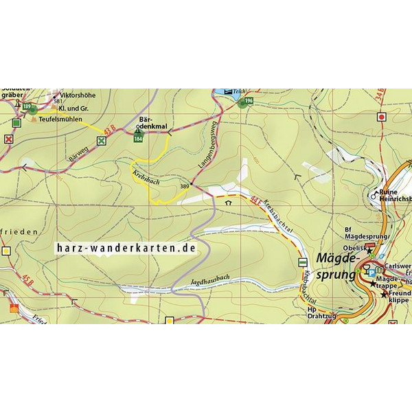 Ostharz 1 : 30 000 Wander- und Fahrradkarte - Fahrradkarte