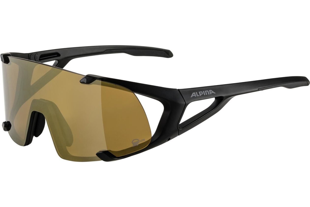 Alpina Hawkeye S Q-Lite black matt /bronce mirror lens
