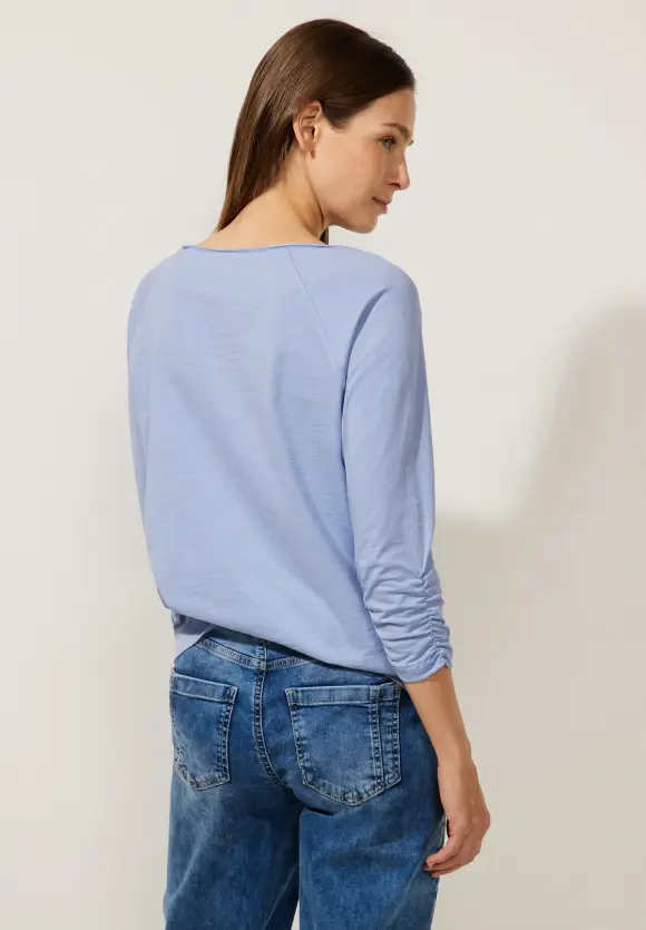 Street One Shirt mit gerafftem Arm
