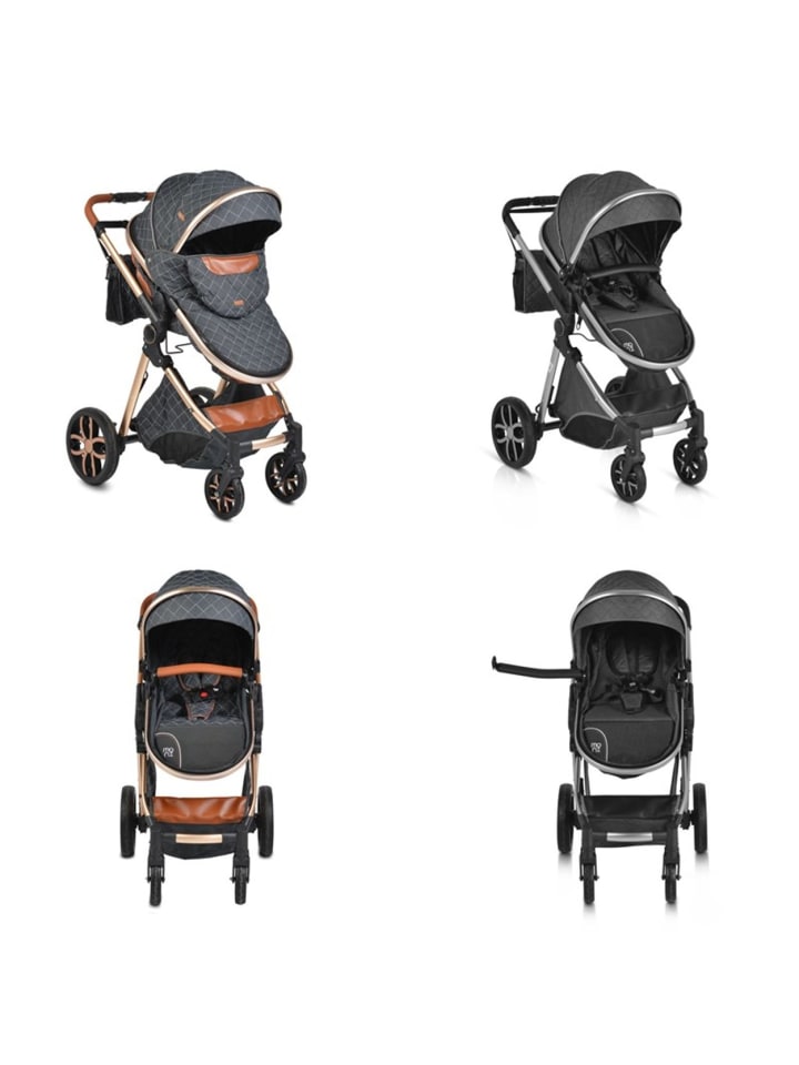 Moni Kinderwagen Alma in schwarz günstig kaufen onesize