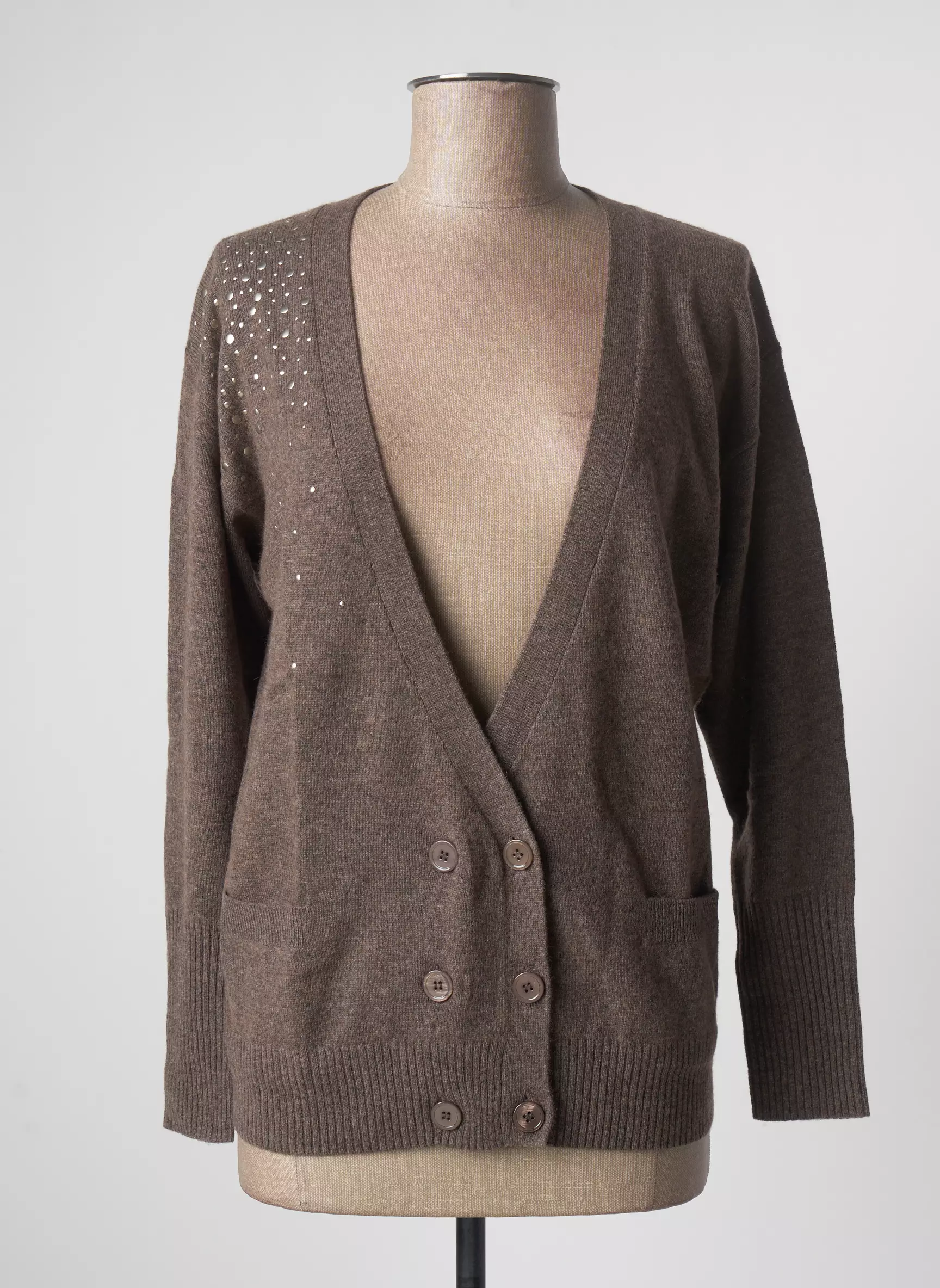 Teenflo Cardigans Femme couleur marron