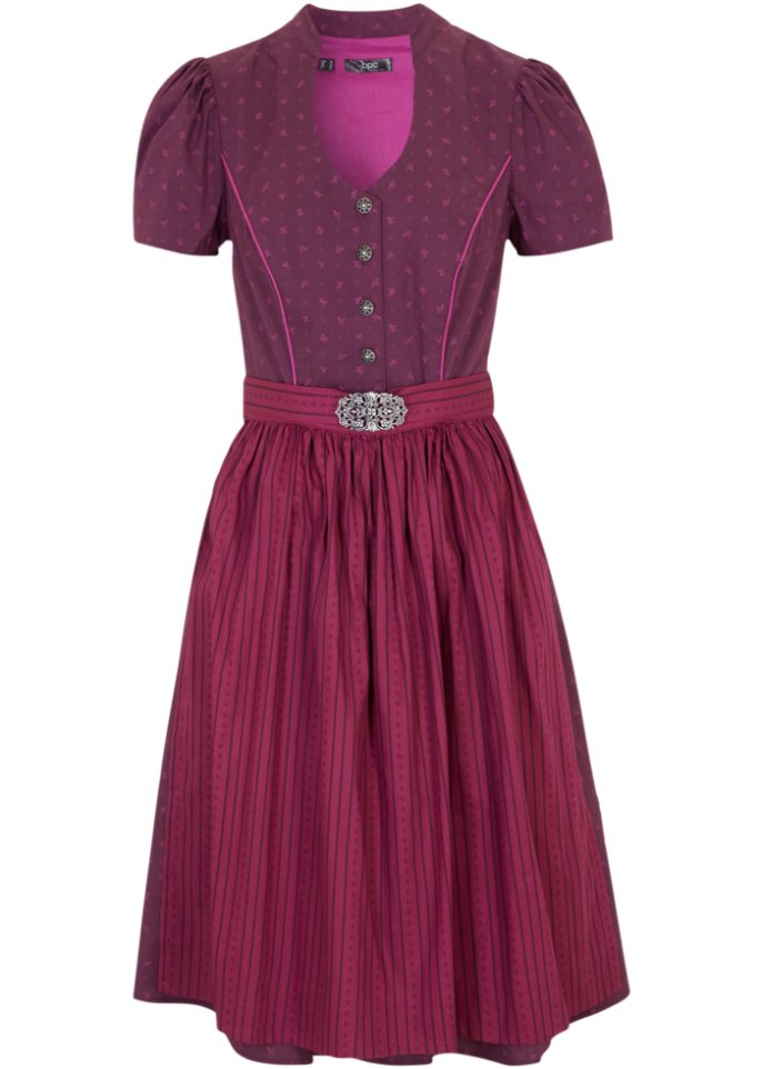 Trachtenkleid mit Schürze, knieumspielend (2-tlg.Set)