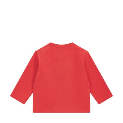 T-Shirt langarm, rot für Mädchen