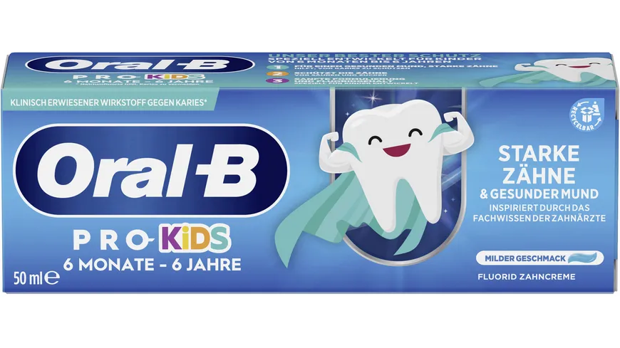 Oral-B pro Kids Zahncreme für starke Zähne 50 ml