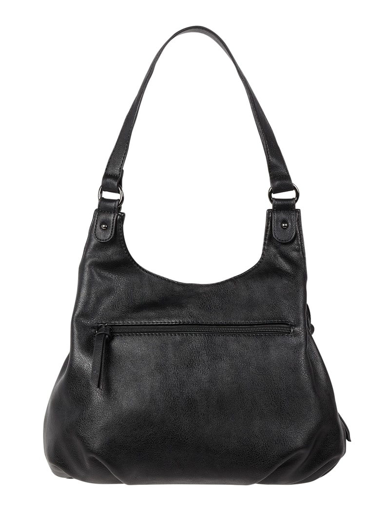 Shopper in Leder-Optik in schwarz