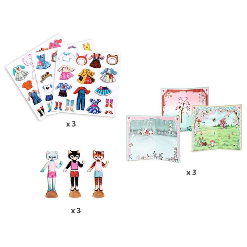 Coffret collage Little dressing Djeco