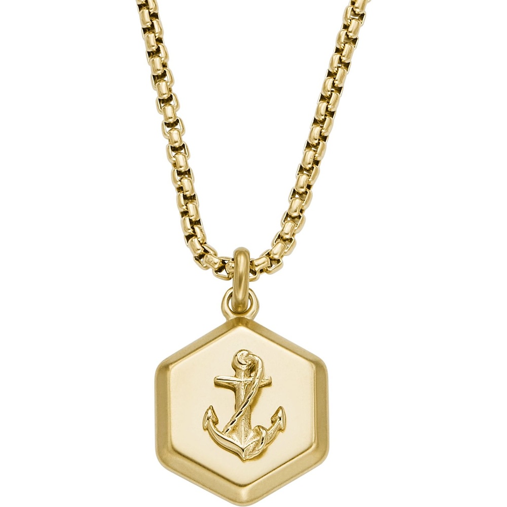 Fossil Chaînette Acier inoxydable collier