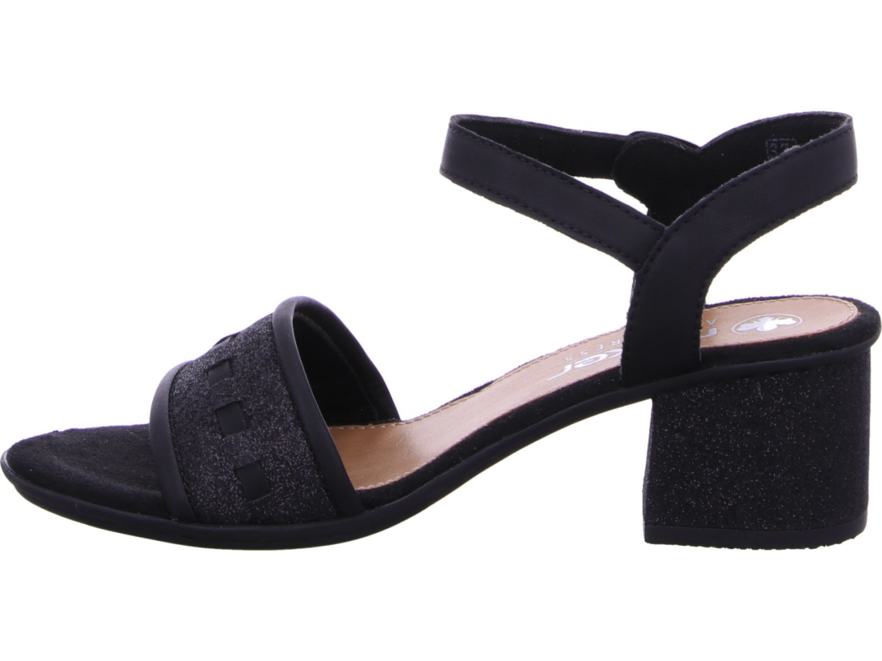 RIEKER Klassische Sandalen schwarz