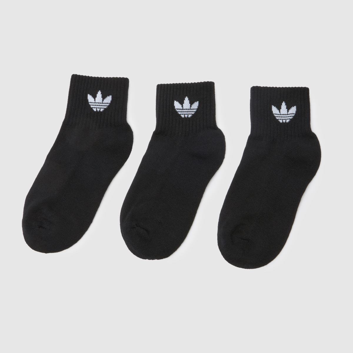adidas fekete-fehér gyerek eredeti bokazokni 3 db-os