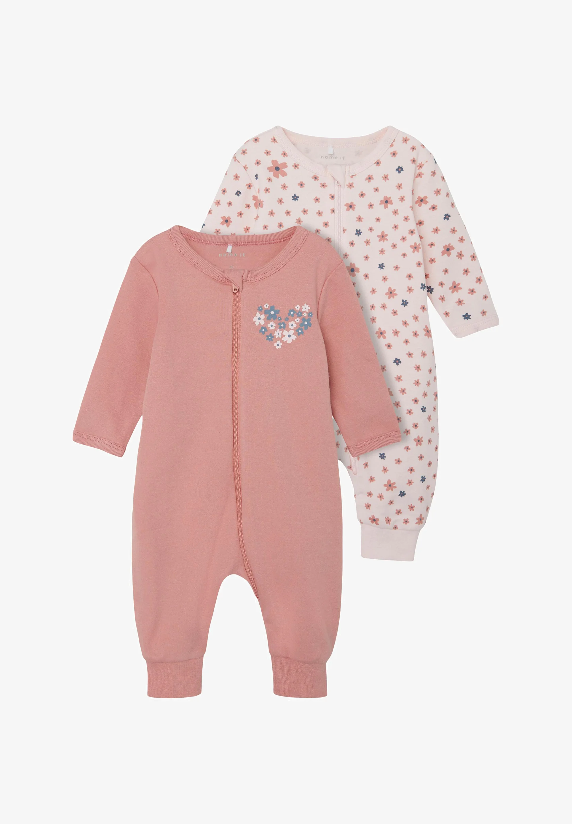 Name it NBFNIGHTSUIT ZIP ROSETTE FLOWER 2 PACK - Pijamas