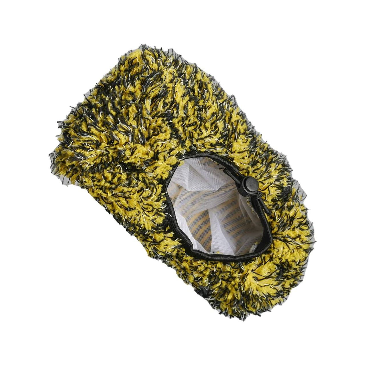 ShinyChiefs Bürstenüberzug für eine schonende & gründliche Autowäsche, 18x29cm, schwarz-gelb