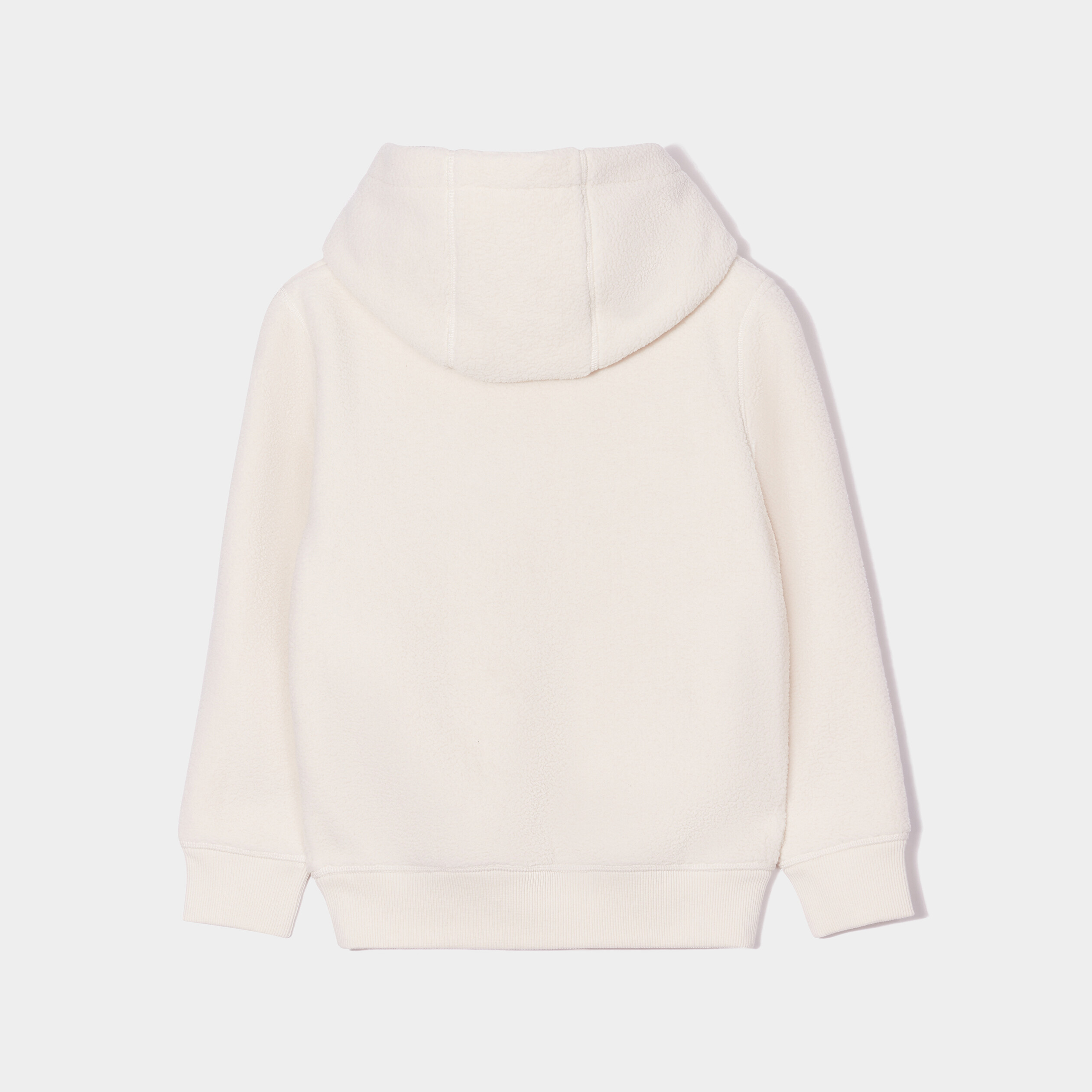 Sweat hoodie laine mouton Creeks blanc garçon | La Halle