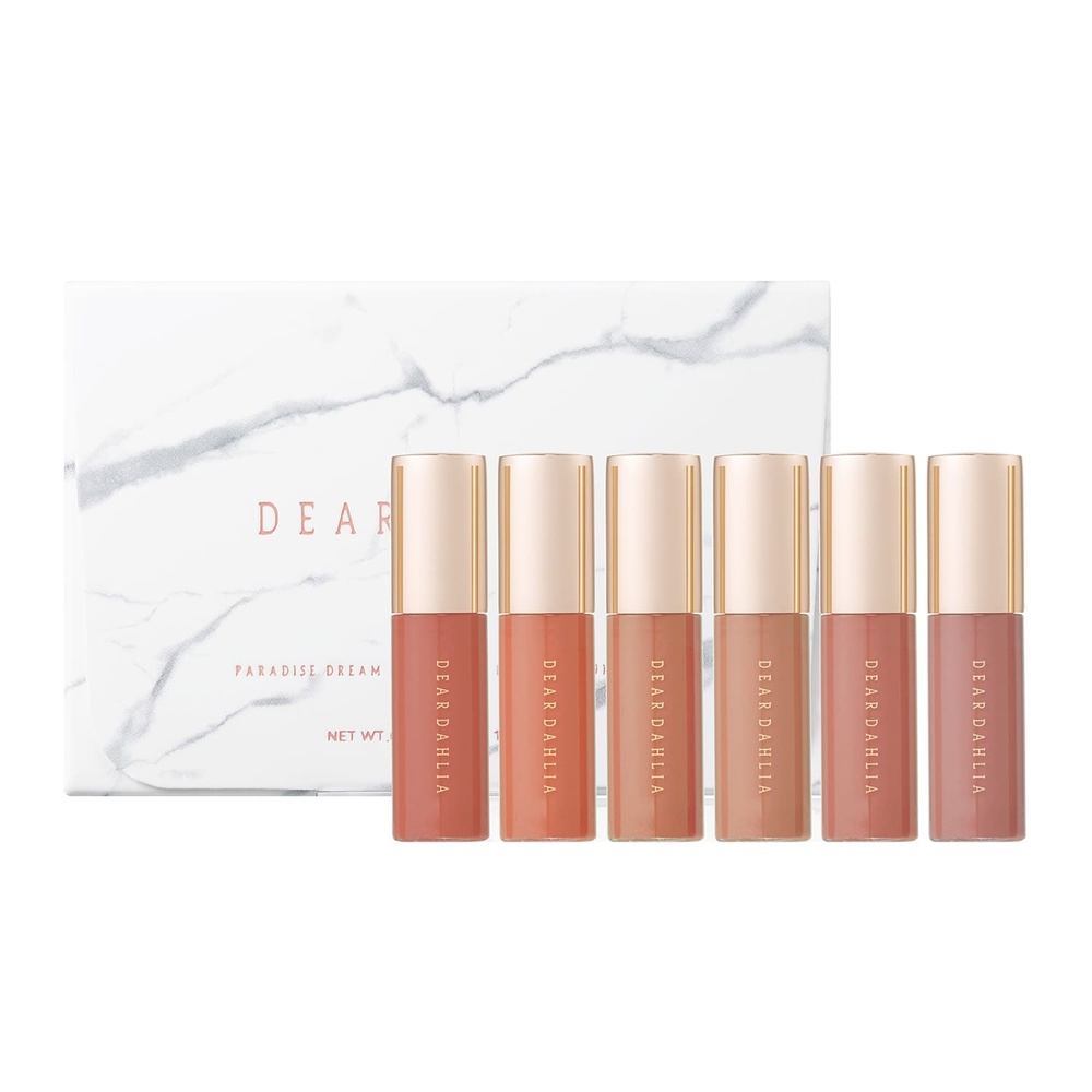 dear dahlia Paradise Dream Velvet Lip Mousse Mini 6Set Encre à lèvres mini set