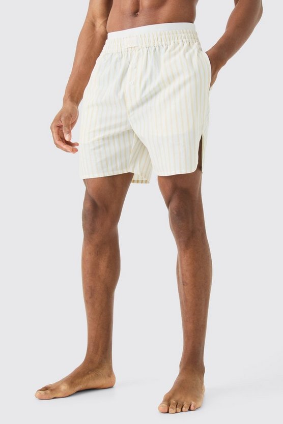 Gestreifte Boxershorts mit doppeltem Bund