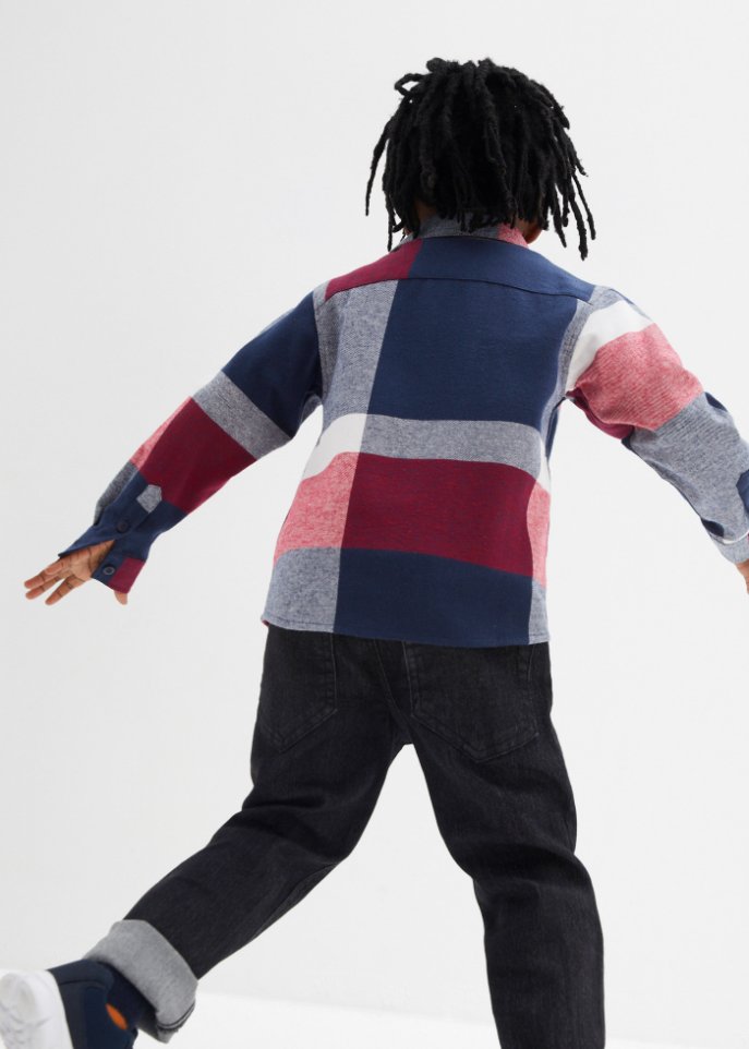 Jungen Flanellhemd mit Druck