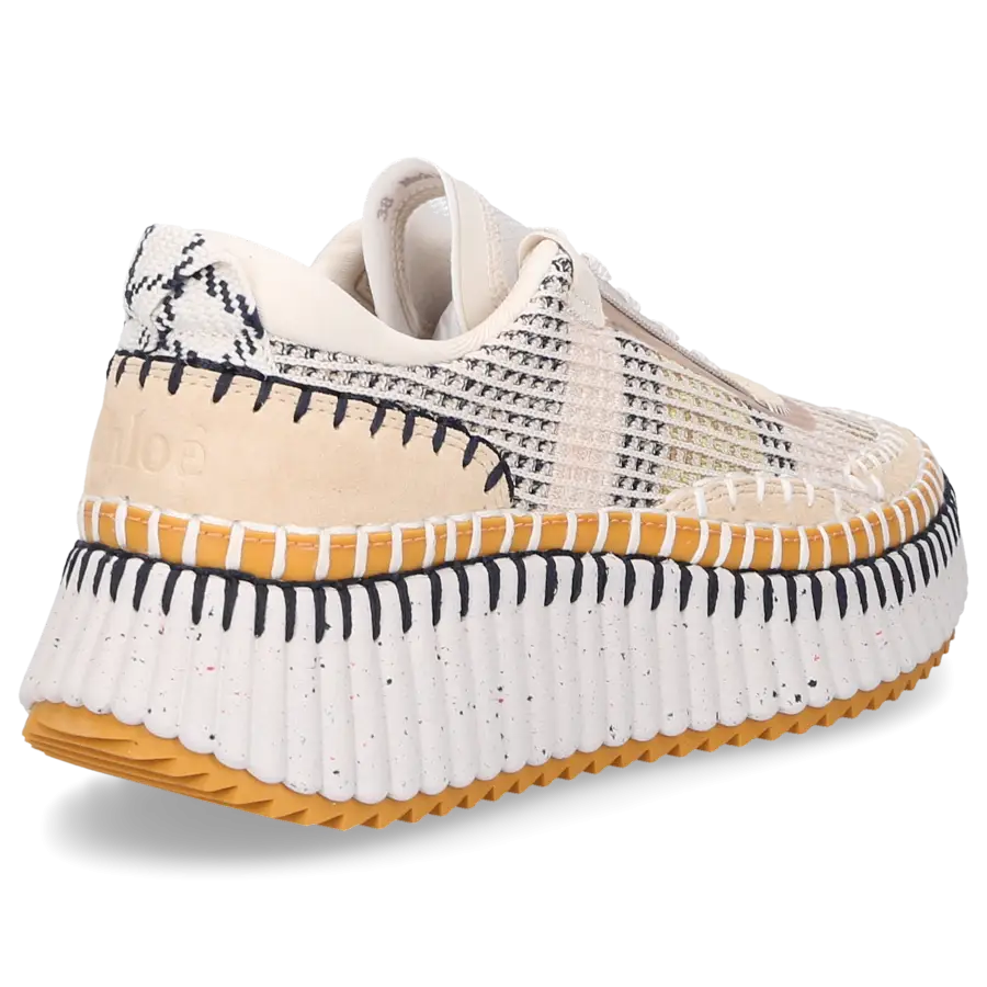 Chloé - Sneaker low NAMA Baumwolle - beige