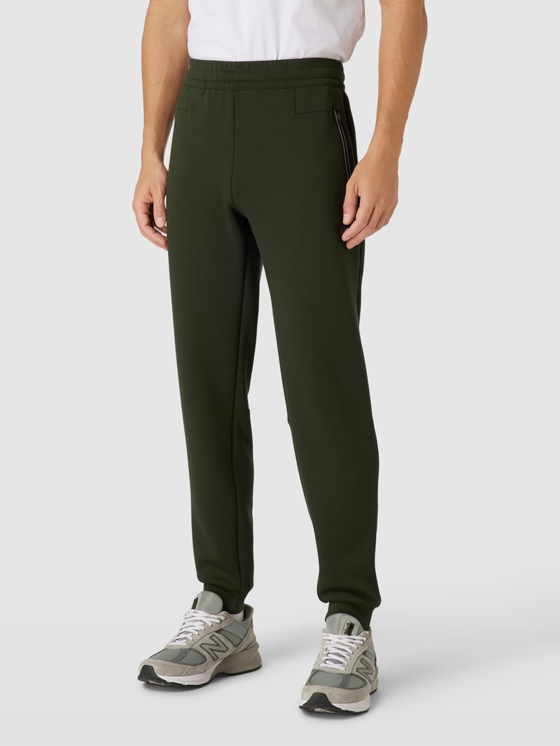Sweatpants mit Eingrifftaschen in olivgrün
