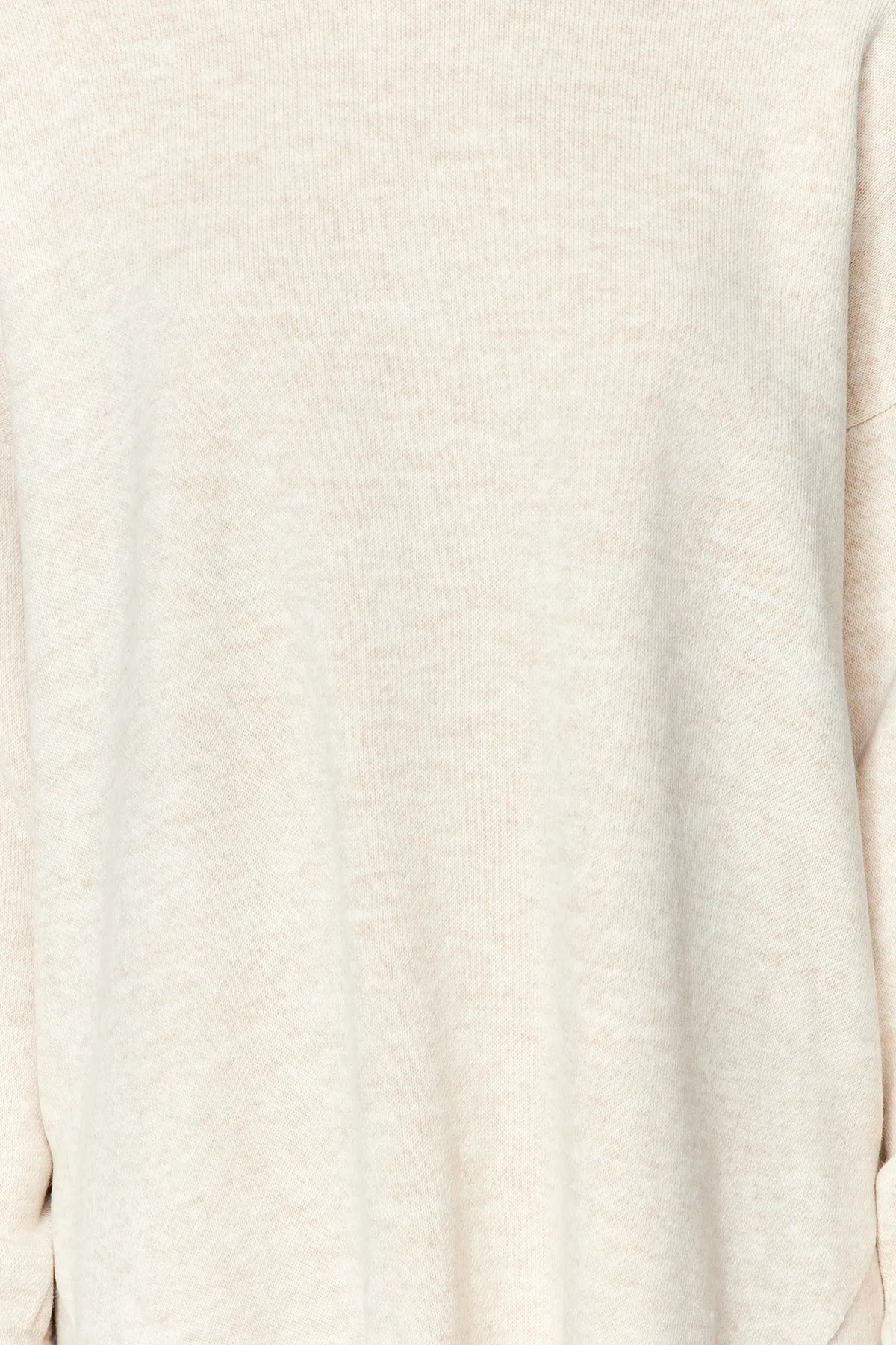Trendyol Collection  Beiges, weit geschnittenes Strickoberteil und -unterteil mit Ballonärmeln TWOAW24AU00067