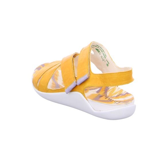 THINK Riemchen Sandalen gelb SANDAAL