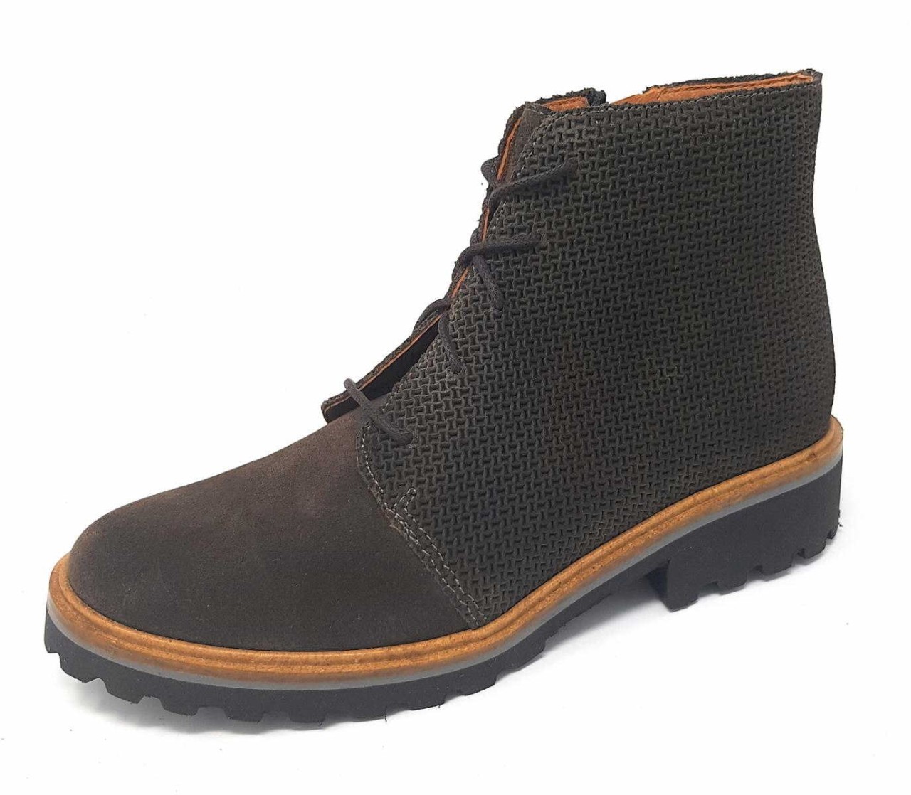 BRAKO Schnür-Stiefeletten grau
