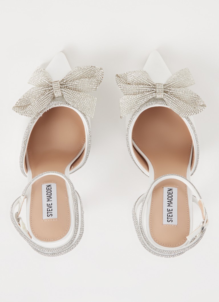 Steve Madden Vamonos satenske sandale s cirkonima