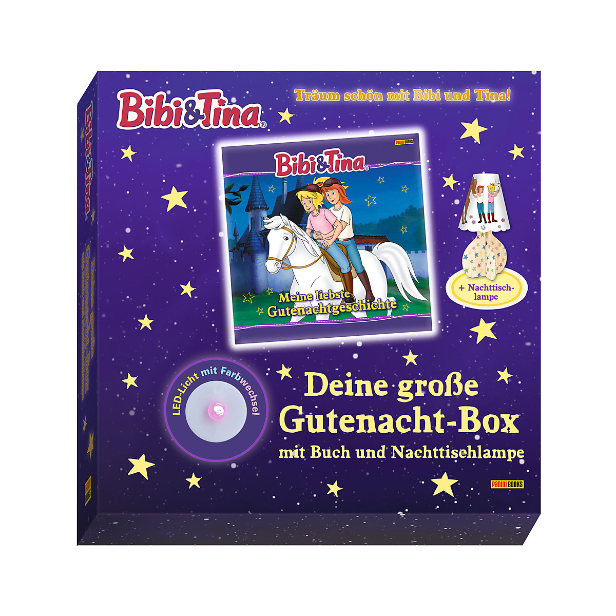 Bibi & Tina: Deine große Gutenacht-Box mit Buch und Nachttischlampe