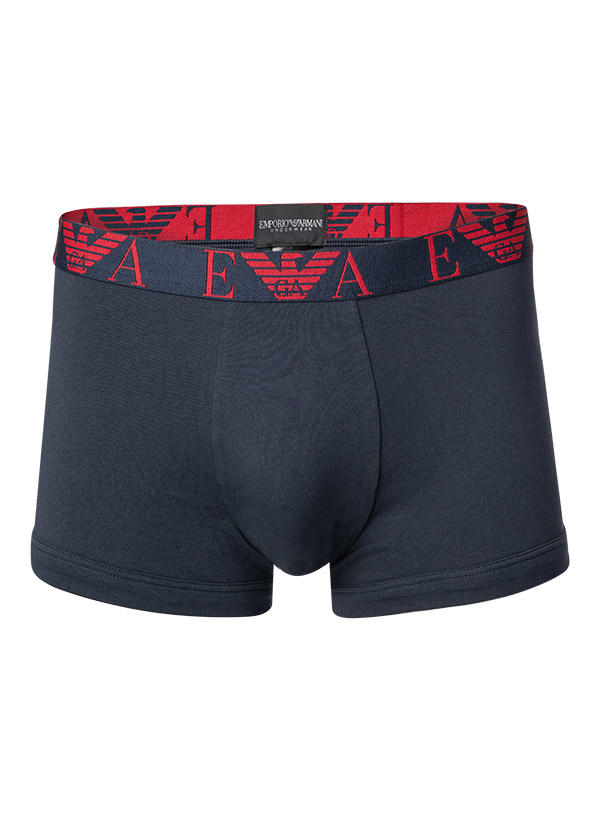 EMPORIO ARMANI, Trunks, Baumwoll-Stretch, rot-weiß-navy