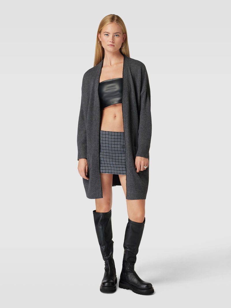 Cardigan mit Eingrifftaschen Modell 'GABRIEL' in anthrazit