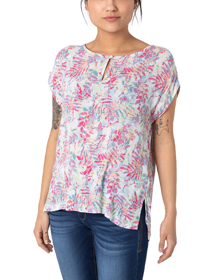 Timezone Bluse in Weiß/ Bunt günstig kaufen