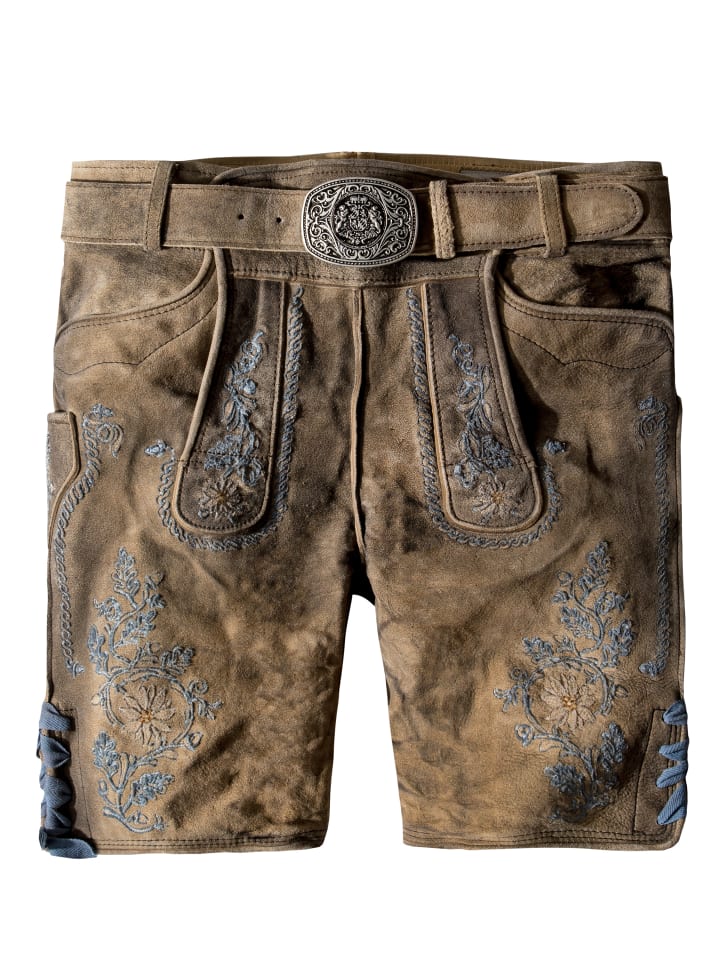 Stockerpoint Stockerpoint Trachtenlederhose Franz in uroid-blau günstig kaufen