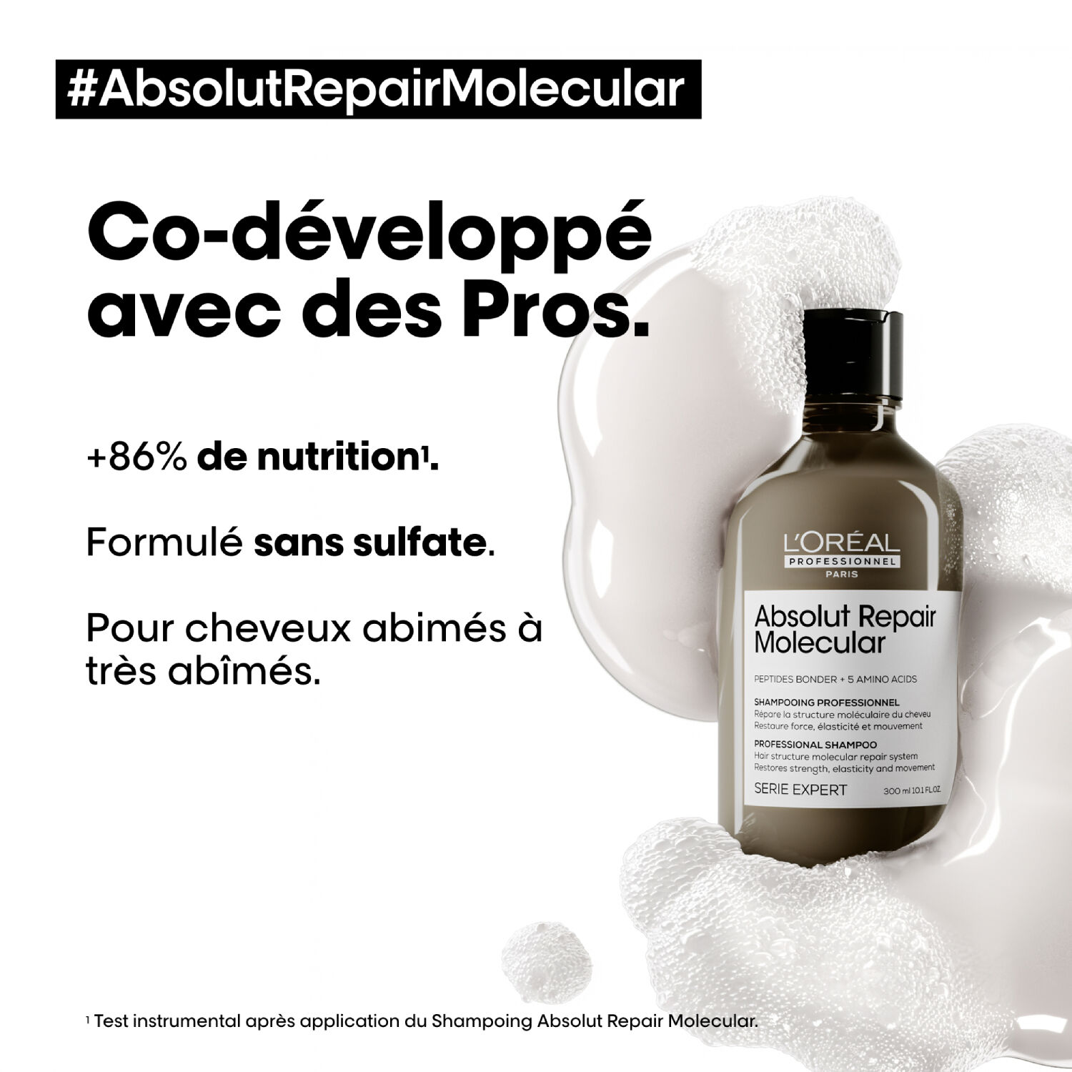 l'oréal professionnel Serie Expert Absolut Repair Molecular Shampooing sans sulfate