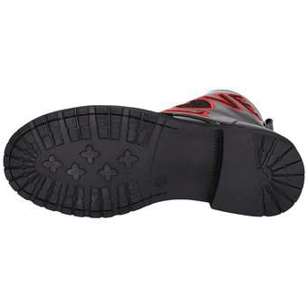 Puccetti Schnür Boots in schwarz