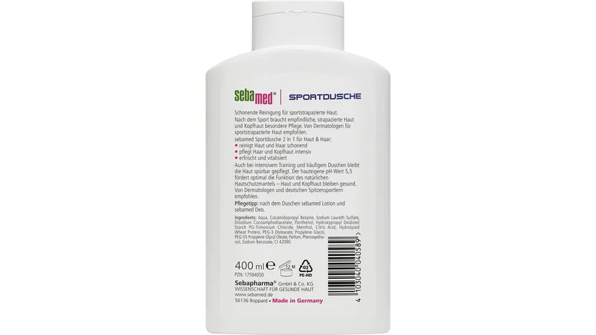 Sebamed Sportdusche 400ml 400 ml