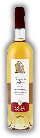 Ca de Monte Grappa di Barbera Barrique Ca de Monte Grappa di Barbera Barrique Einladendes Bouquet, harmonisch und warm. 0,7	 Liter - Vol 40%
