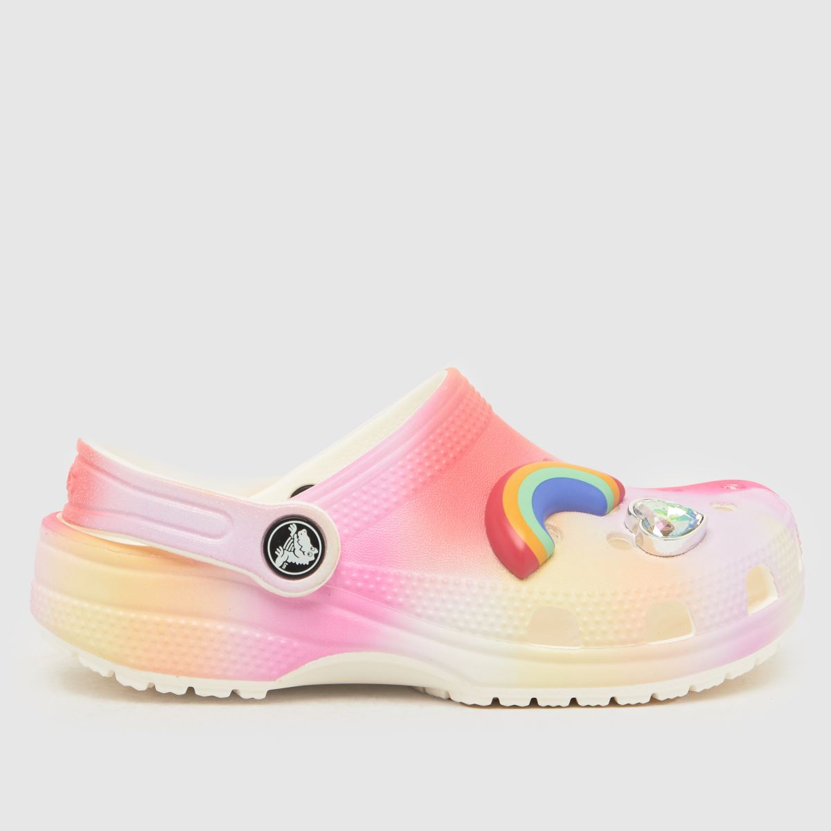 Crocs rosa multi classic ombre träsko flickor juniorsandaler