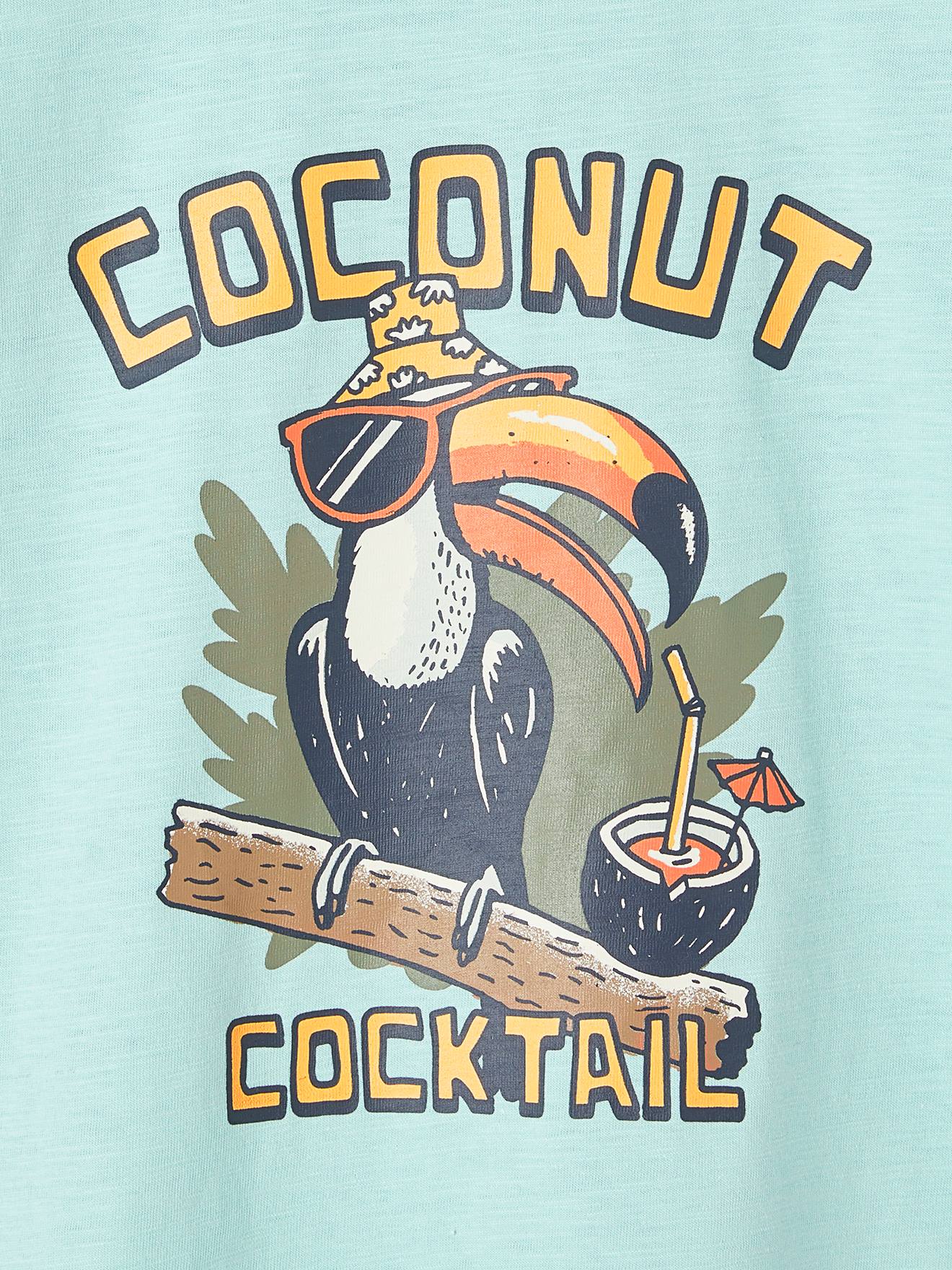 Vertbaudet Jungen T-Shirt mit Recycling-Baumwolle - türkis