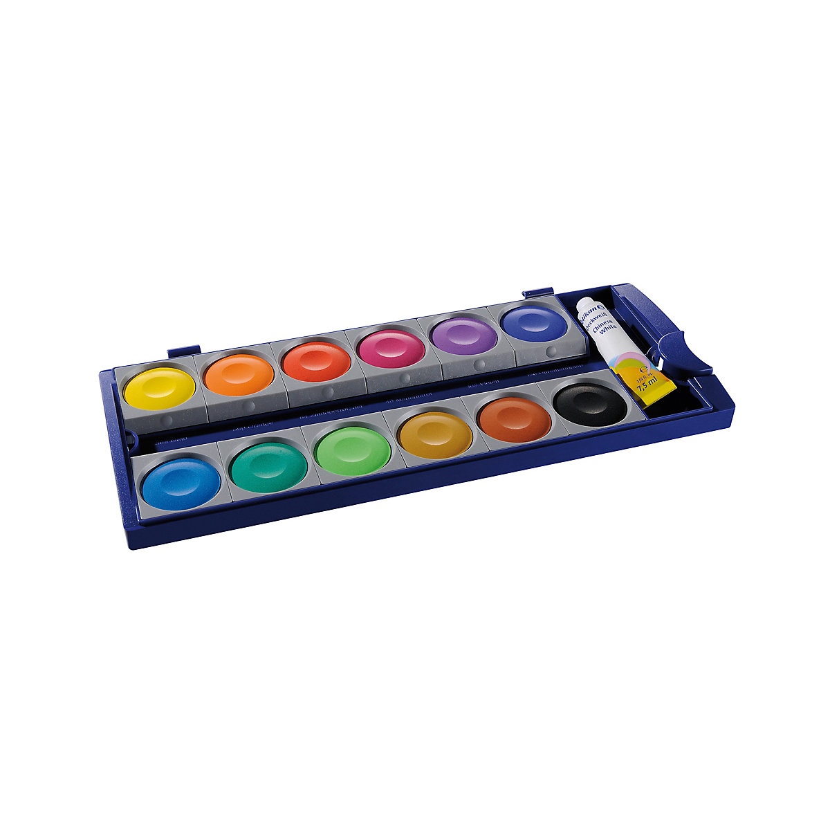 Deckfarbkasten K12, 12 Farben, inkl. Deckweiß