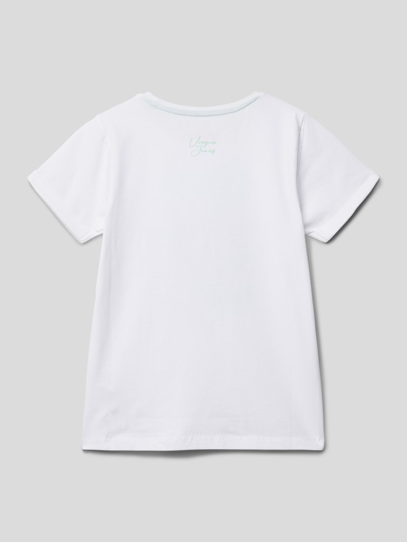 T-Shirt mit Rundhalsausschnitt Modell 'HARPER' in weiß
