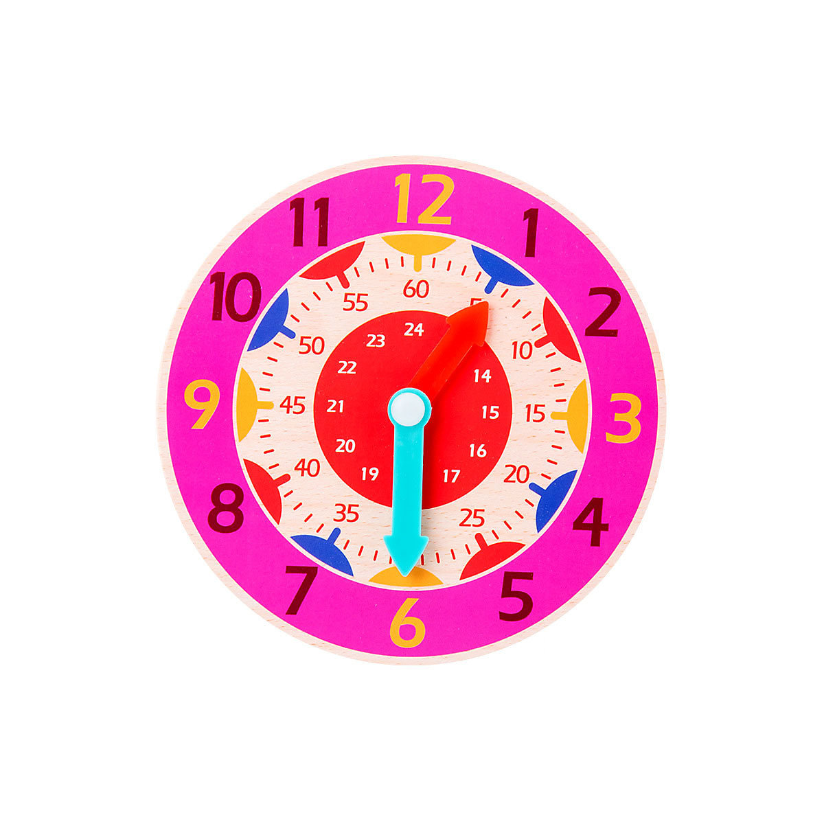 Zeit Erkenntnis Bunte Uhr Frühen Lernen Spielzeug Holz Kleine Uhr Puzzle Spielzeug für Kinder Kinder