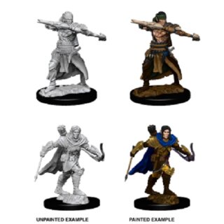 Male Half-Elf Ranger: Pathfinder Deep Cuts Unpainted Minis