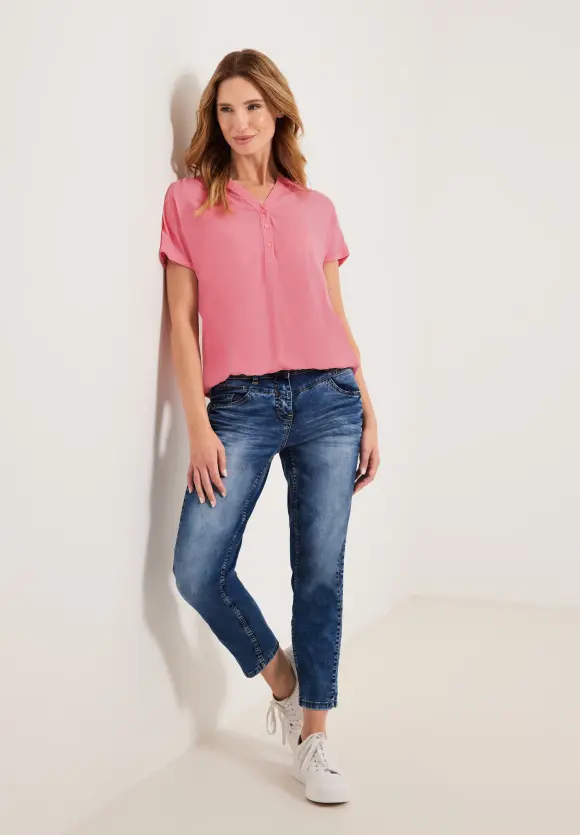 CECIL Bluse mit Elastiksaum