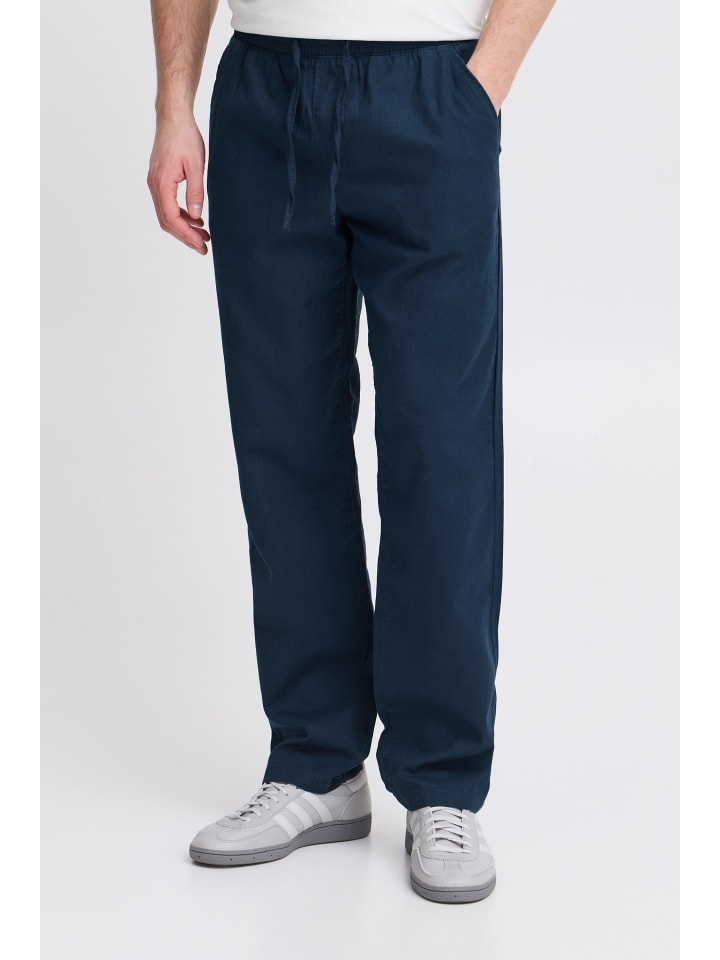 BLEND Leinenhose in Blau günstig kaufen