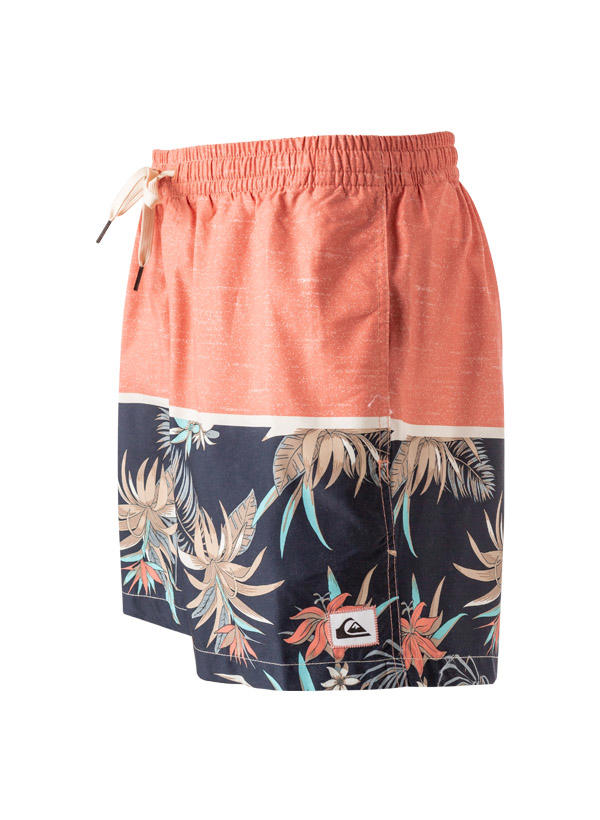 Quiksilver, Badeshorts, Mikrofaser, lachs-multicolor gemustert